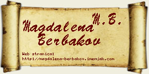 Magdalena Berbakov vizit kartica